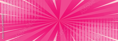 pink pop art background comic style retro style vector 