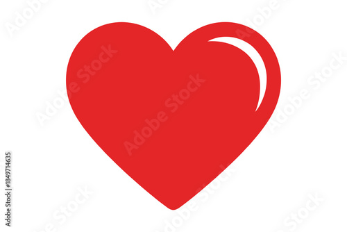 Red heart vector icon