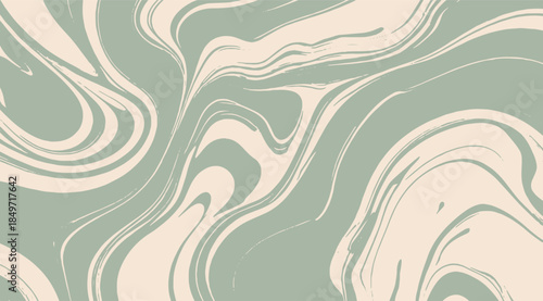 Sage green and cream abstract fluid marbled texture seamless pattern backdrop