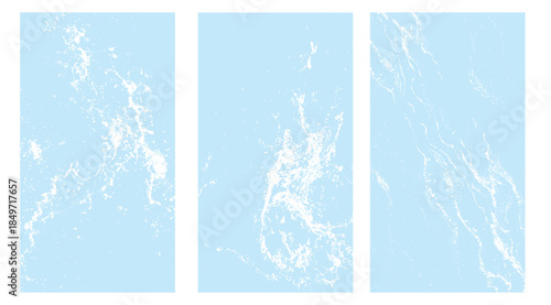 Abstract blue and white water textures for creative design use