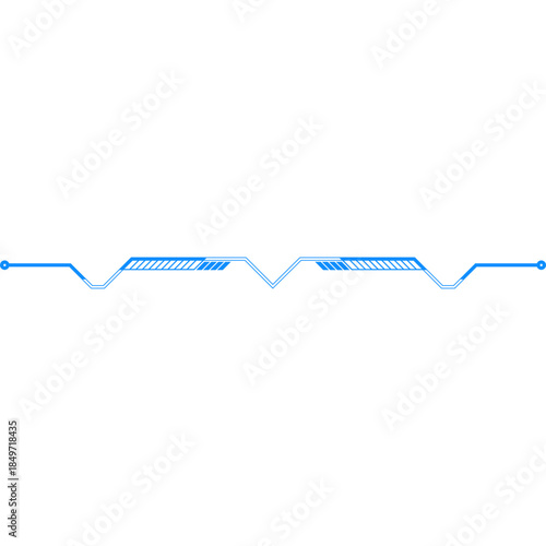 Futuristic Tech Divider Line