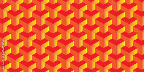 red, yellow and orange abstract background, vector illustration