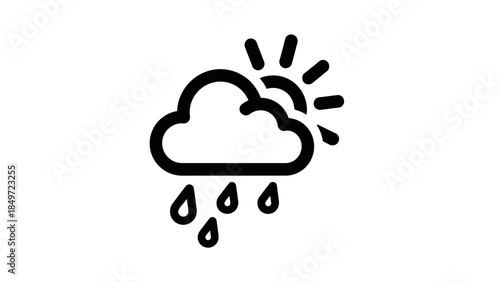 Vector illustration of headphones and a cloud computing icon design representing a modern web technology symbol for internet business