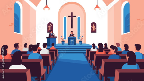 A group of people gathers for a business meeting inside a luxury conference hall featuring elegant furniture and modern architectural design