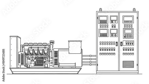 A professional architectural vector illustration featuring a detailed 3d blueprint and sketch project for a residential house, city hall, and modern apartment building structure facade design