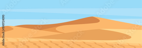 Sahara Desert Landscape Vector