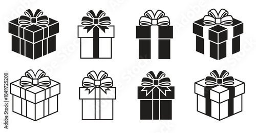 set of gift vector illustration