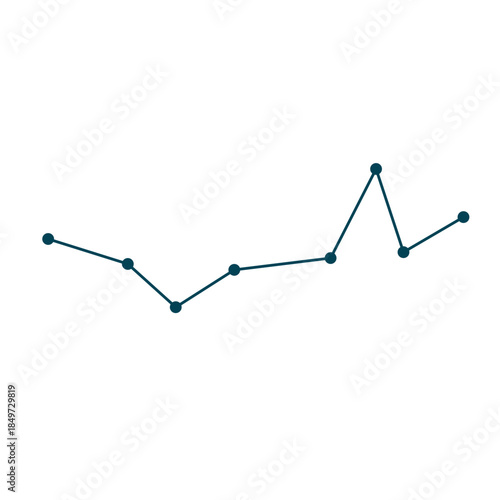 Simple Line Graph with Data Points and Trend.