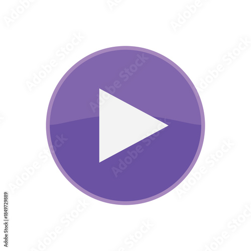 Play Button Icon Symbol for Media and Entertainment.