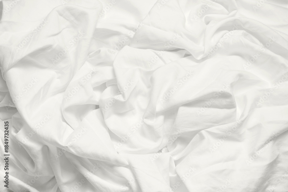 Fototapeta premium Texture of wrinkled sheet, concept color of the year 2026.