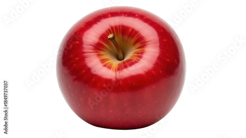 Isolated red apple on display, a healthy fresh fruit for eating and delicious snack
