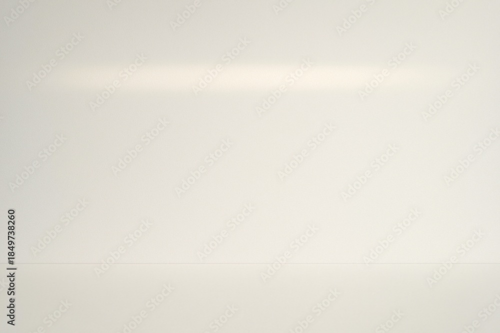 Obraz premium Minimal White Background with Soft Horizontal Light