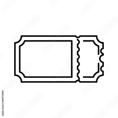 Simple ticket icon design