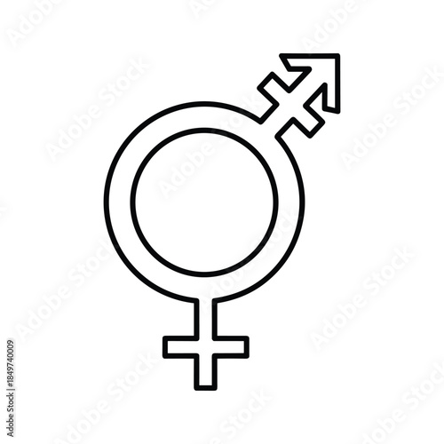 Symbol representing gender equality and balance between male and female
