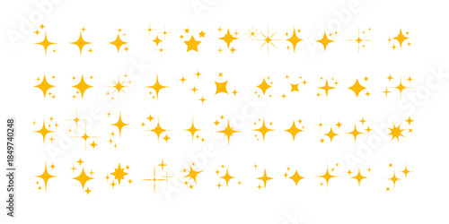 Golden starburst effects for creative design projects