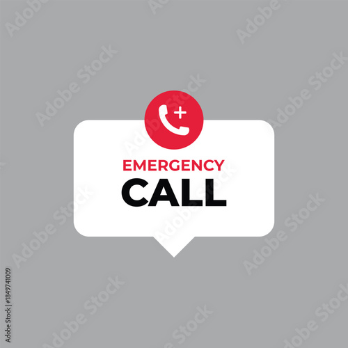 SOS emergency call. 911 calling. Hotline concept. Vector Illustration.