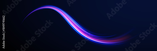 Abstract line road swirl color streak motion bright vector.
