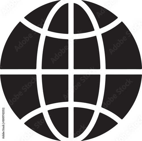 Globe Icon: Illustrating the interconnectedness of global networks and communications, this symbol represents the world.