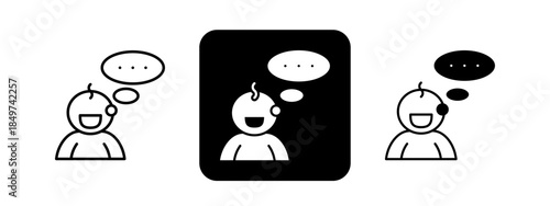 Articulation  Solid color and black line drawing vector illustration set