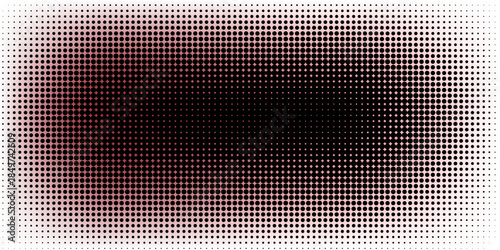 Blended doodle red heart on white for pattern and background, halftone effect, Valentine's background