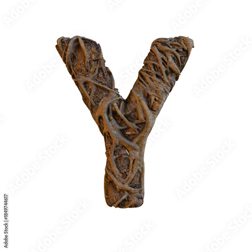 Wallpaper Mural Tree Roots 3D Alphabet or PNG Letters Torontodigital.ca