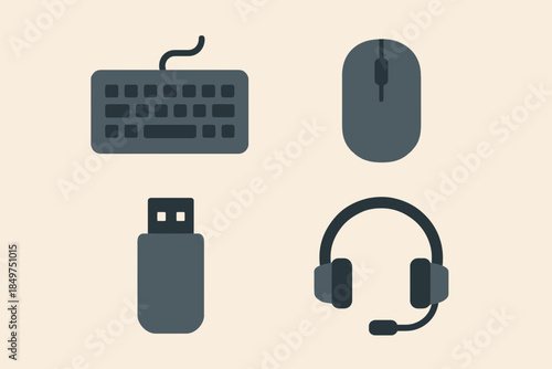 Computer peripherals for modern workspace