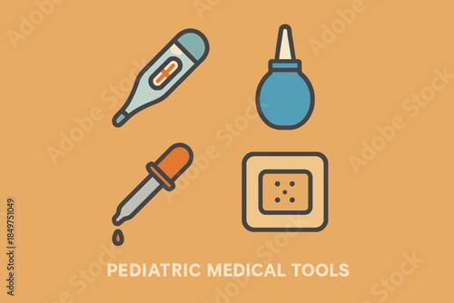 Pediatric medical tools for healthcare and baby care