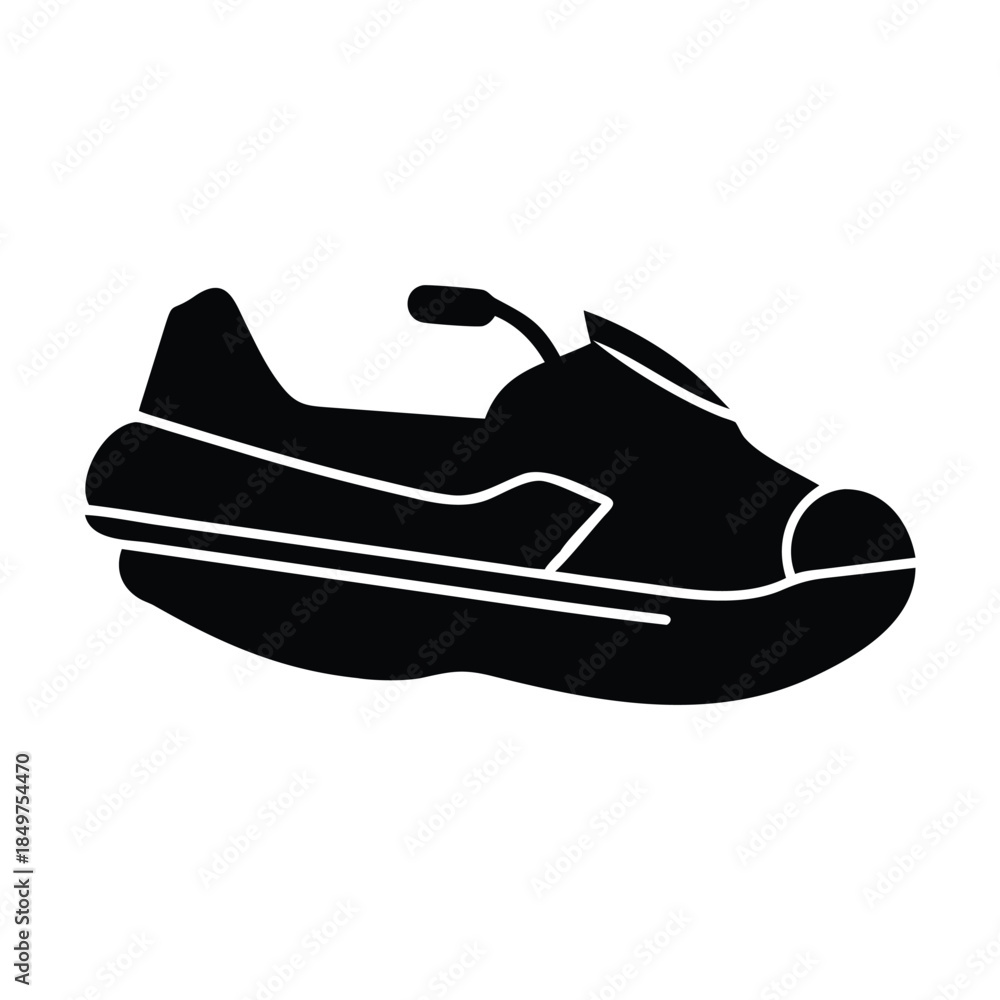 Naklejka premium Water sport vehicle simple icon