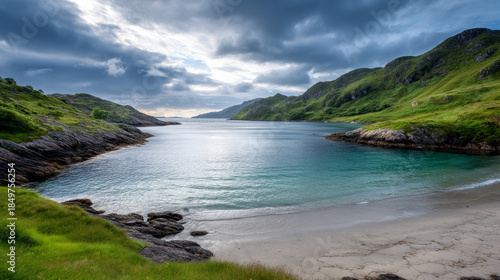 Fototapeta Naklejka Na Ścianę i Meble -  Calm close-up of calm sea water waves with palm trees. Beautiful panorama, tropical island beach landscape exotic shore coast. Summer vacation, holiday amazing nature. Sea background