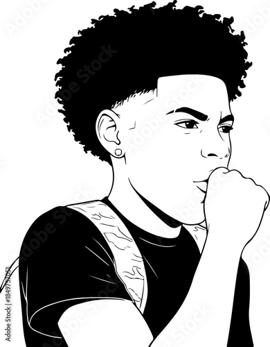 Man with amazed and surprised facial expression meme