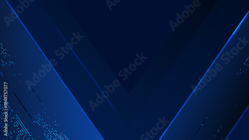Abstract dark blue background with diagonal lines and digital data streams