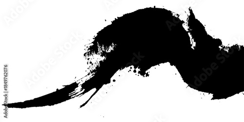 Vector grunge brush strokes texture rough black scratches for wallpaper, grunge texture background and artistic illustration, Brush stroke paint boxes on white background, Dry border in Black