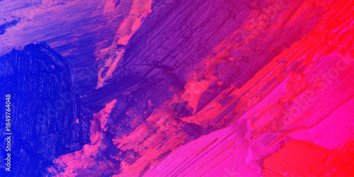 Abstract Orange and blue Painting, subject positioned on the left side, Multicolored art background on canvas.  Orange thick paint texture banner design, 