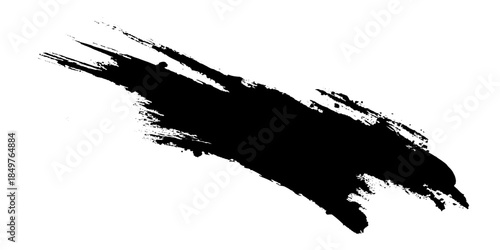 Vector grunge brush strokes texture rough black scratches for wallpaper, grunge texture background and artistic illustration, Brush stroke paint boxes on white background, Dry border in Black