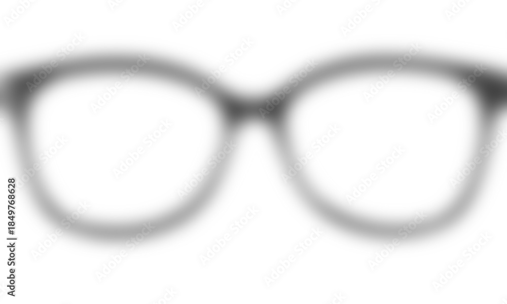 Fototapeta premium Shadow of glasses on a transparent background