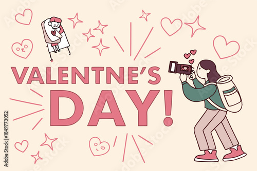 ig stories graphic with happy valentine s day