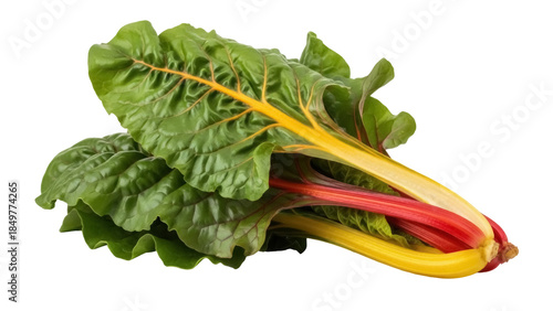 Konstfotografi Isolated swiss chard colorful vegetable, also known as bright lights chard, fres
