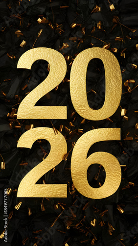 Large golden numerals 