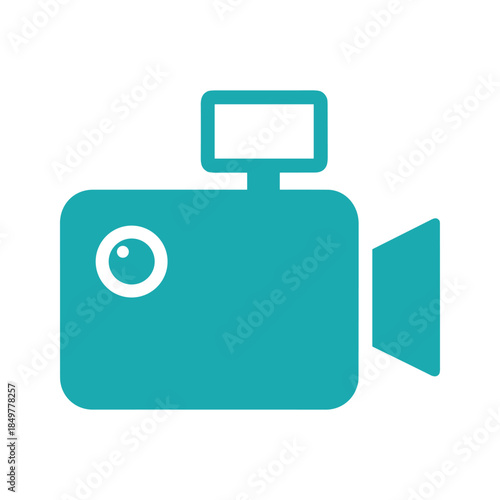 Simple video camera icon