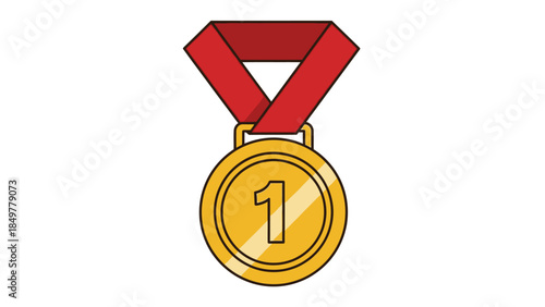 A blue ribbon with a checkmark icon symbolizing approval and validation on a white background from a straightforward viewpoint.