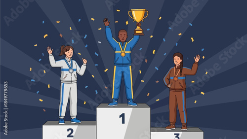 A blue ribbon with a checkmark icon symbolizing approval and validation on a white background from a straightforward viewpoint.