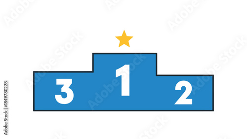 A blue ribbon with a checkmark icon symbolizing approval and validation on a white background from a straightforward viewpoint.