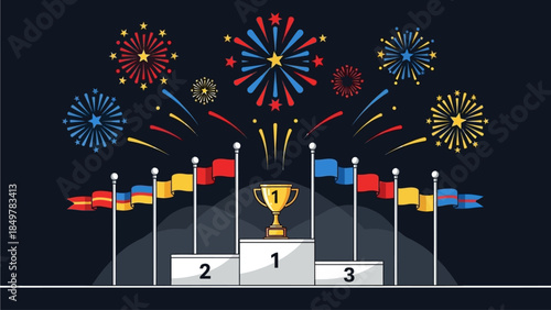 A blue ribbon with a checkmark icon symbolizing approval and validation on a white background from a straightforward viewpoint.