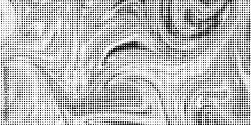 Dotted halftone gradient texture. Vanishing polka dot background. Repeating dots gradation pattern background. Black fading comic pop art overlay backdrop. Raster effect wallpaper. Vector ilustration