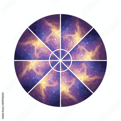 Abstract Circular Mandala Line Art for Coloring Book