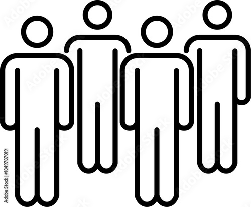 People group icon representing teamwork and community