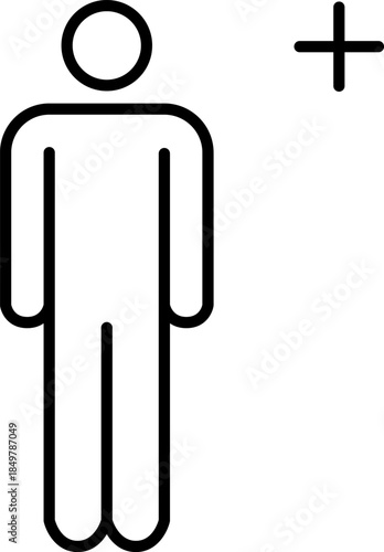 Person icon with plus sign indicating addition