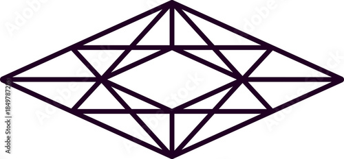 Abstract geometric pattern forming a triangular network