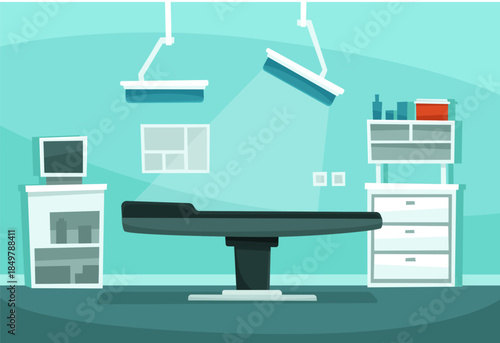 Operating room ready for surgical procedures