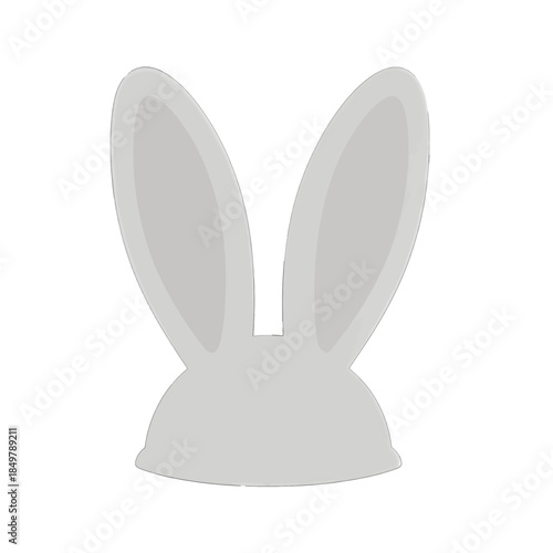 Cute white rabbit ears headband